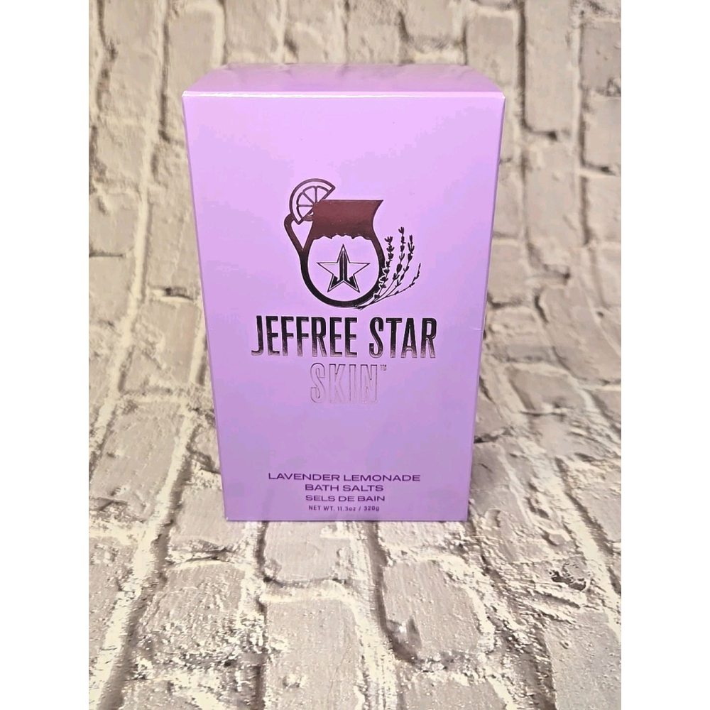 Jeffree Star Skin Lavender Lemon Extract Bath Sea Salts Wooden Scoop NIB(109)
